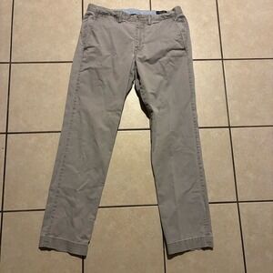 Polo Ralph Lauren Men's 33x32 Gray Stretch Cotton Twill Chino Pants